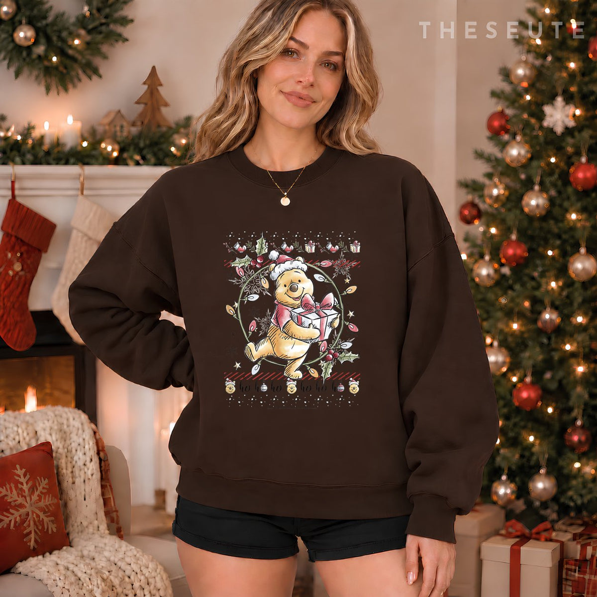 Disney Christmas Winnie The Pooh Ugly Sweatshirt