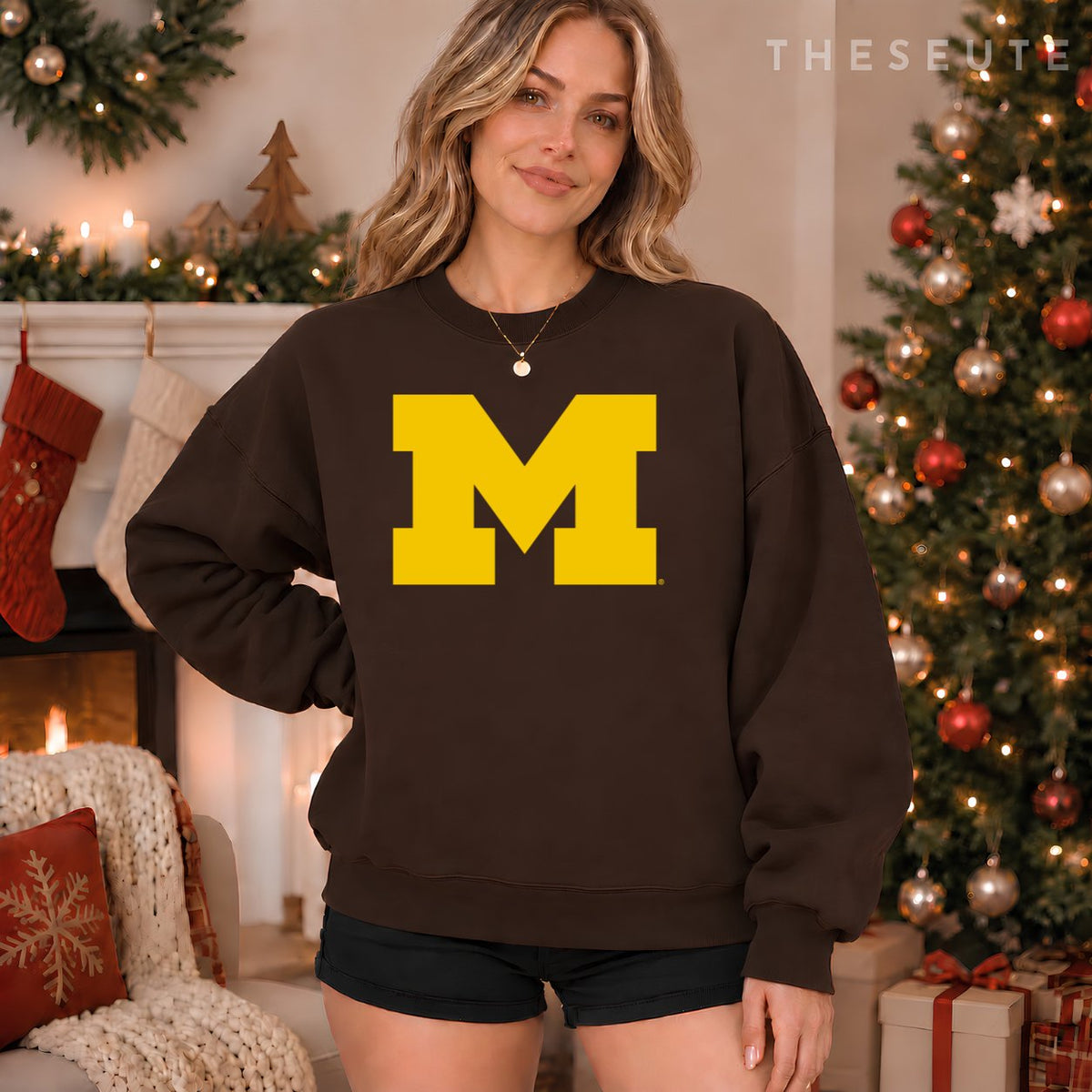 University of Michigan Wolverines U of M Primary Logo Sweatshirt