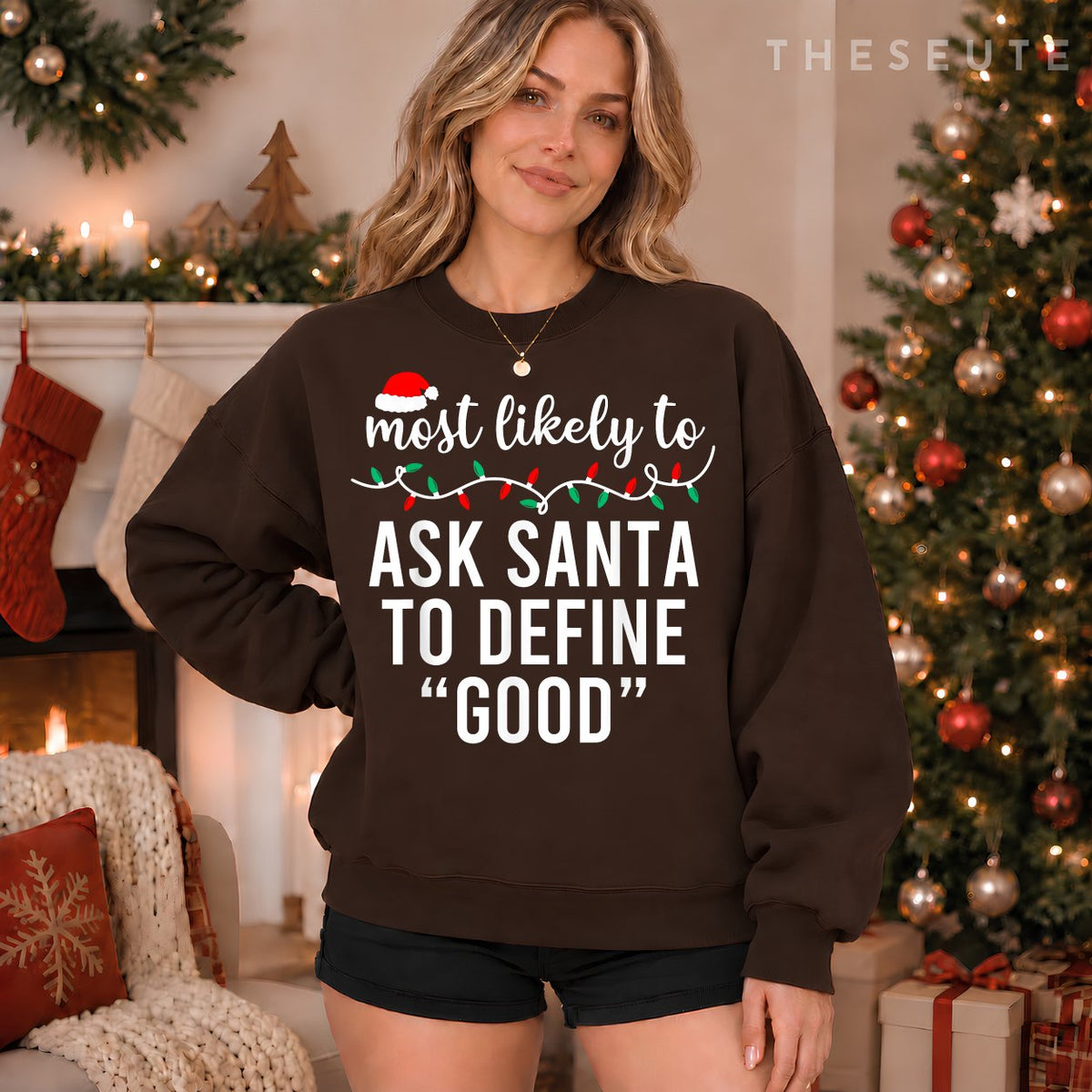 Most Likely To Christmas Sweatshirt Matching Family Pajamas Funny Sweatshirt