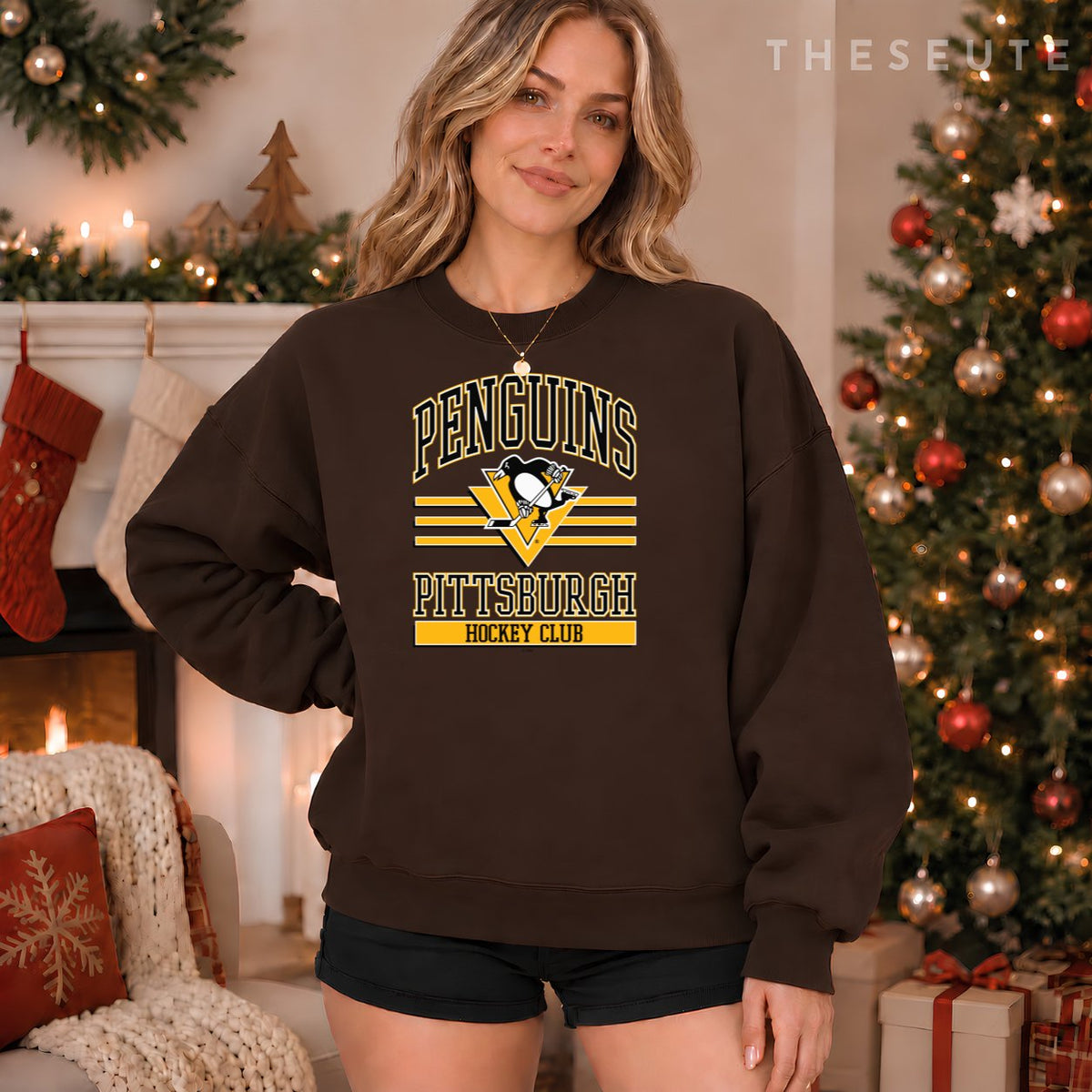 Pittsburgh Penguins Hockey Club Gray Officially Licensed Sweatshirt