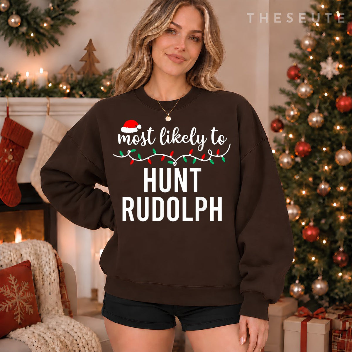 Most Likely To Christmas Sweatshirt Matching Family Pajamas Funny Sweatshirt