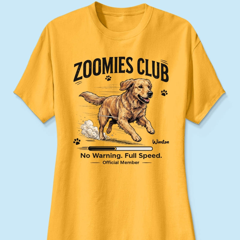 Midnight Zoomies Club Custom Pet Photo - Personalized Shirt - Funny Halloween Costume For Dog Cat Lover