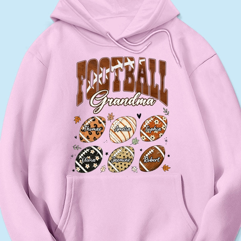 Trending Football Grandma Fall Season - Personalized Shirt - Gift For Grandmas, Moms