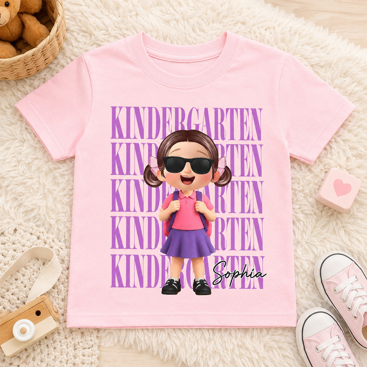 First Day Of School Cute Kid - Personalized Shirt - Back To School Gift