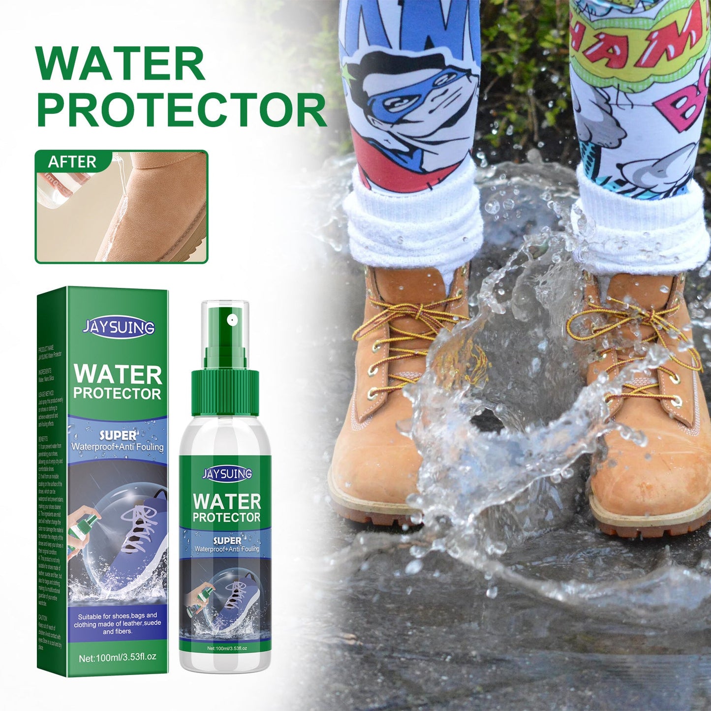 unsplash - anti-slush shoe protection spray