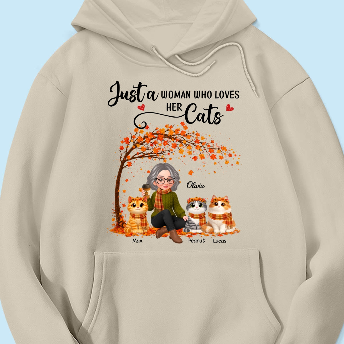 Most Wonderful Time of the Year Cute Cats - Personalized Shirt - Trendy Fall Tee for Cat Moms