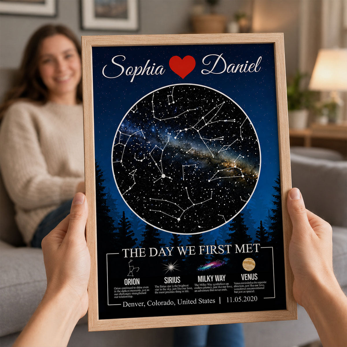 Trending Star Map By Date Couple - Personalized Poster - Anniversary Gift, Gift For Him, Her