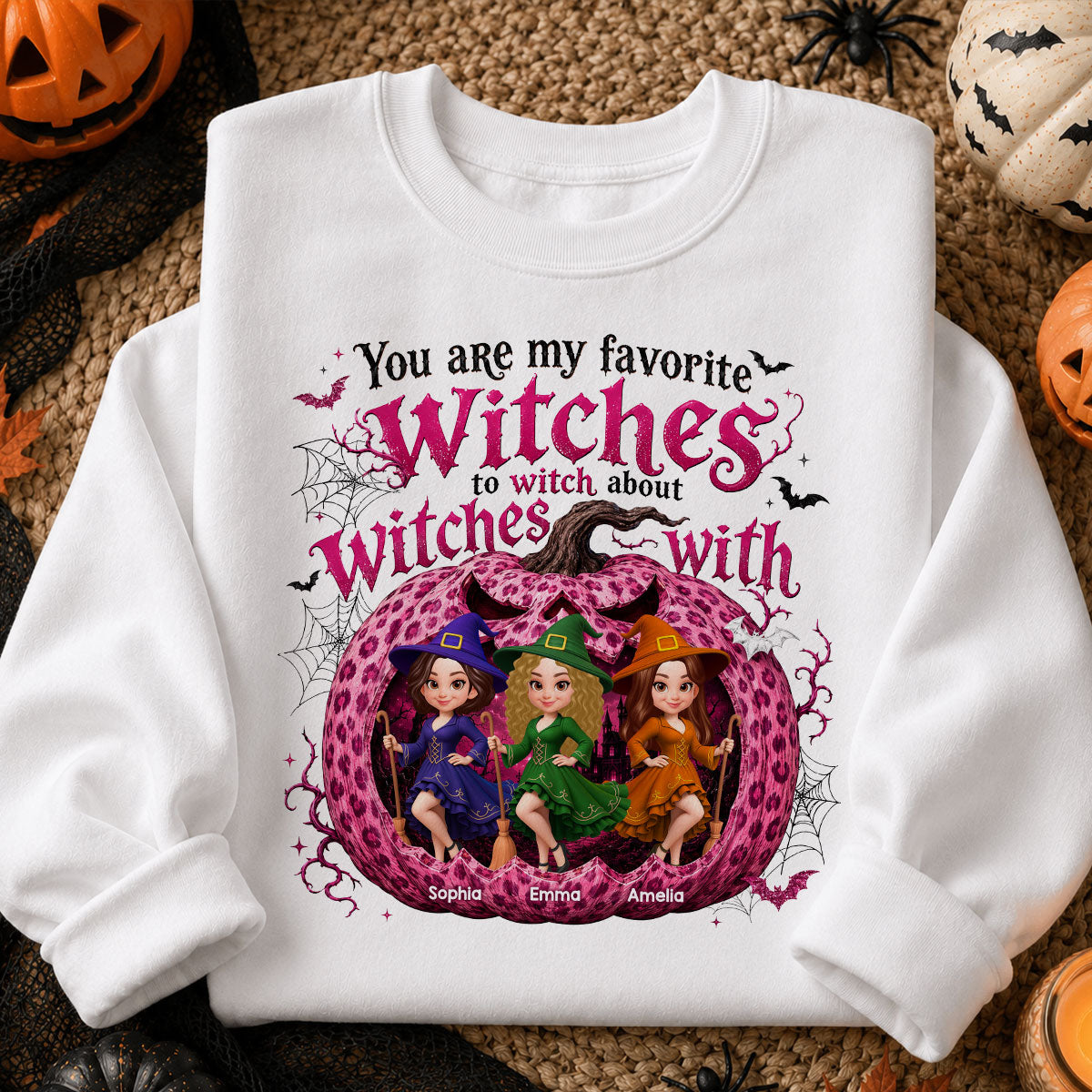 You Are My Favorite Witch Besties Halloween - Personalized Shirt - Halloween Gift For Besties