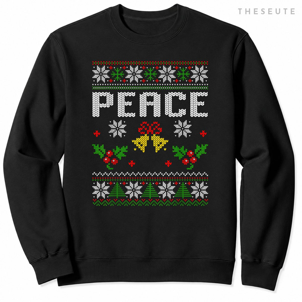 Peace I Come In Peace Couple Matching Ugly Christmas Sweatshirt