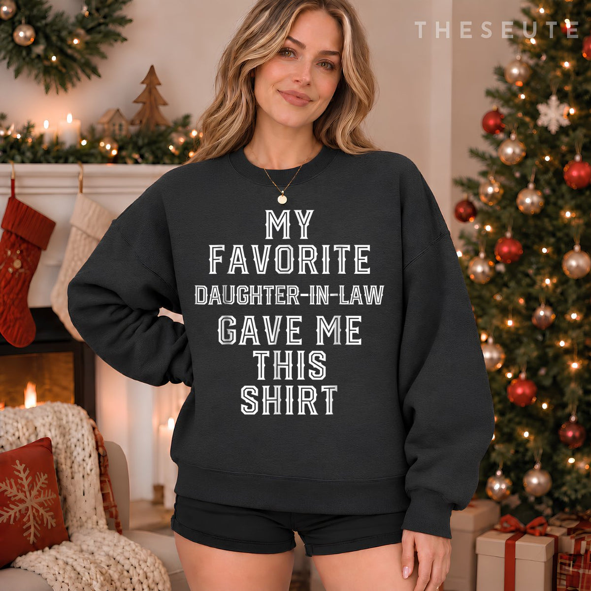 Christmas Gift For Father Mother in Law Funny Birthday Gifts Sweatshirt
