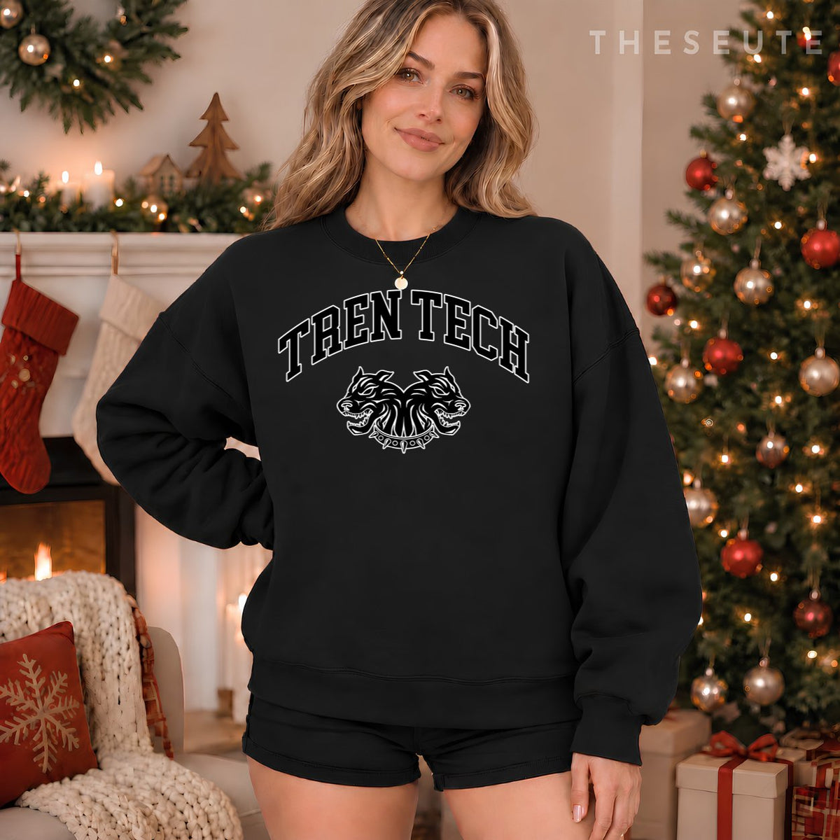 Tren Tech Gym Bodysuit Sweatshirt Holiday Gift Idea
