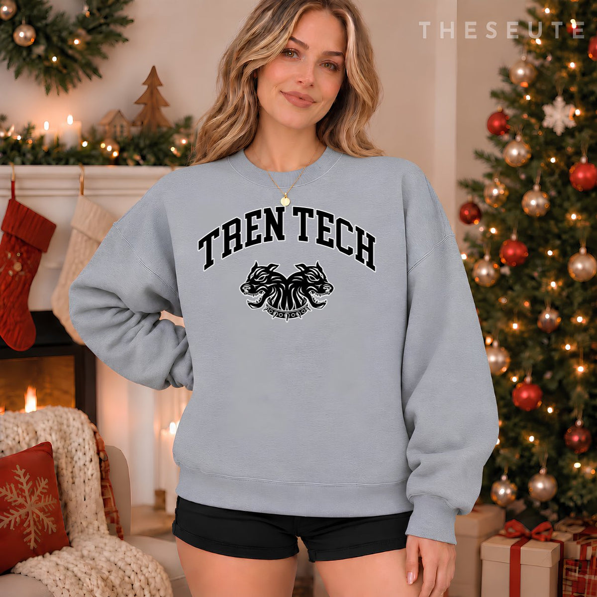 Tren Tech Gym Bodysuit Sweatshirt Holiday Gift Idea