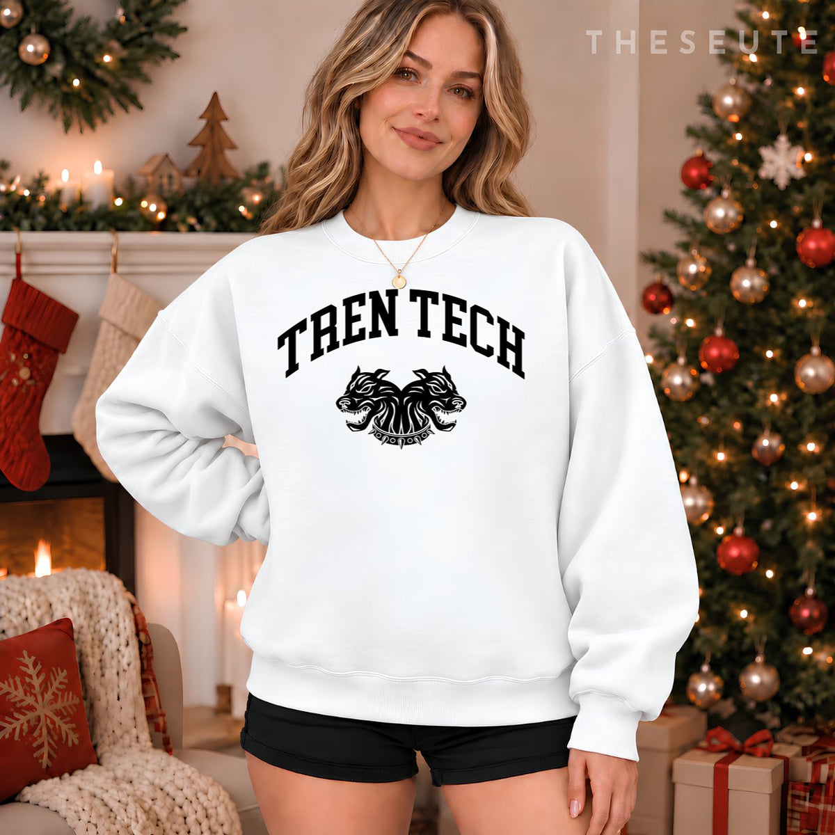 Tren Tech Gym Bodysuit Sweatshirt Holiday Gift Idea