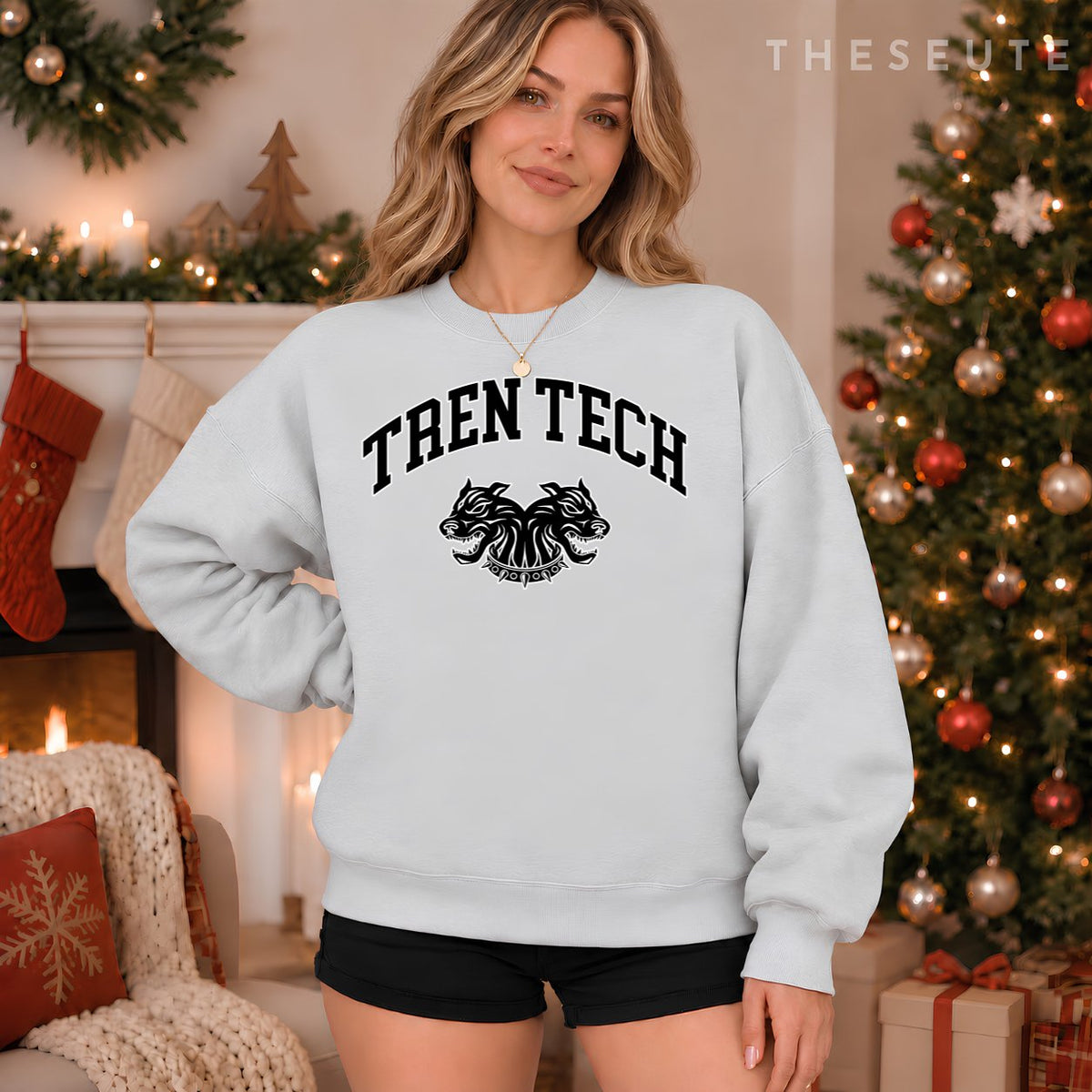 Tren Tech Gym Bodysuit Sweatshirt Holiday Gift Idea