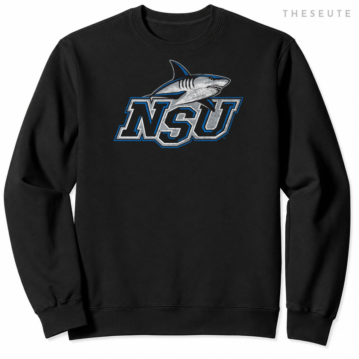 Nova Southeastern University Sharks Distressed Primary Sweatshirt