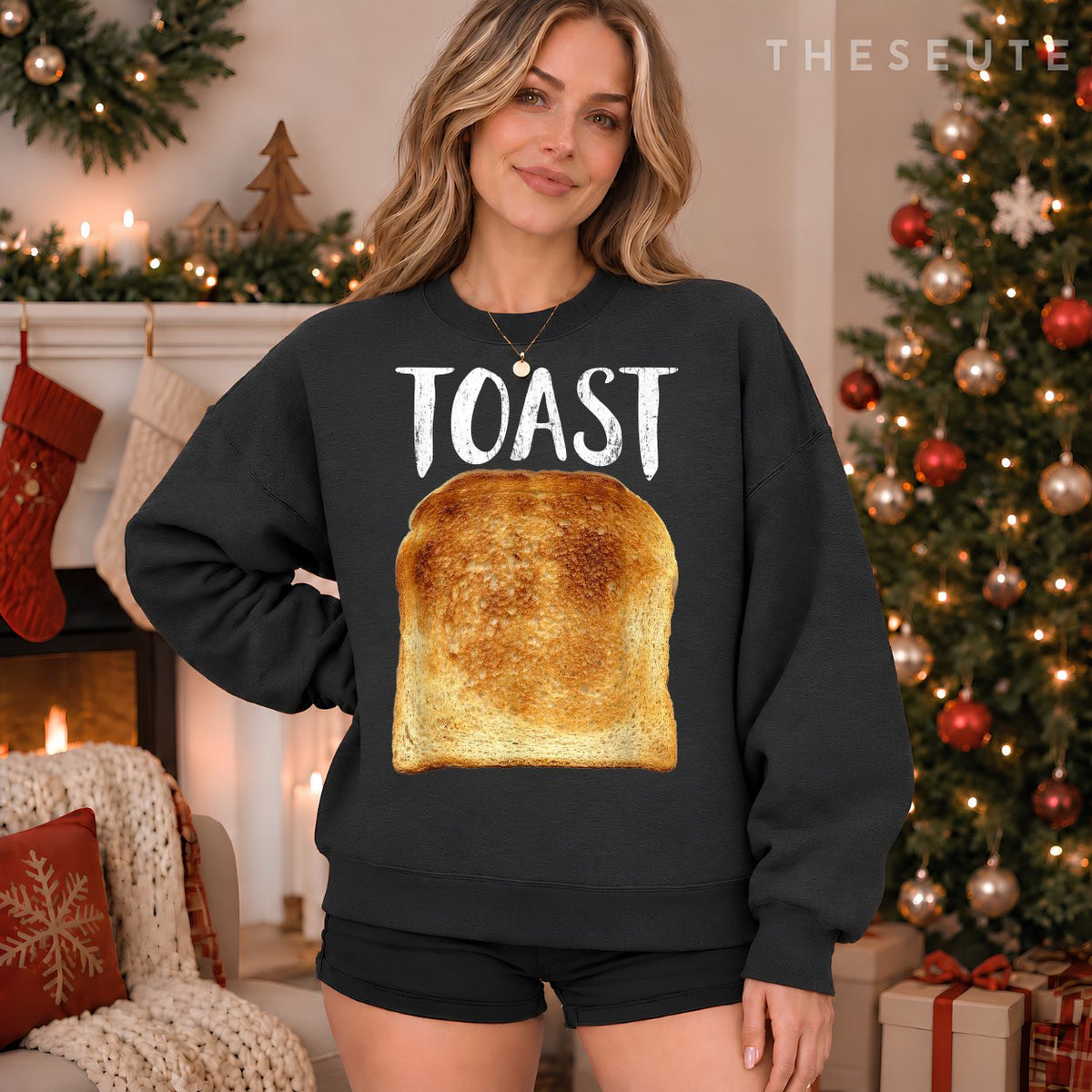 Toast Costume Halloween Funny Bread Lover Christmas Gift Sweatshirt