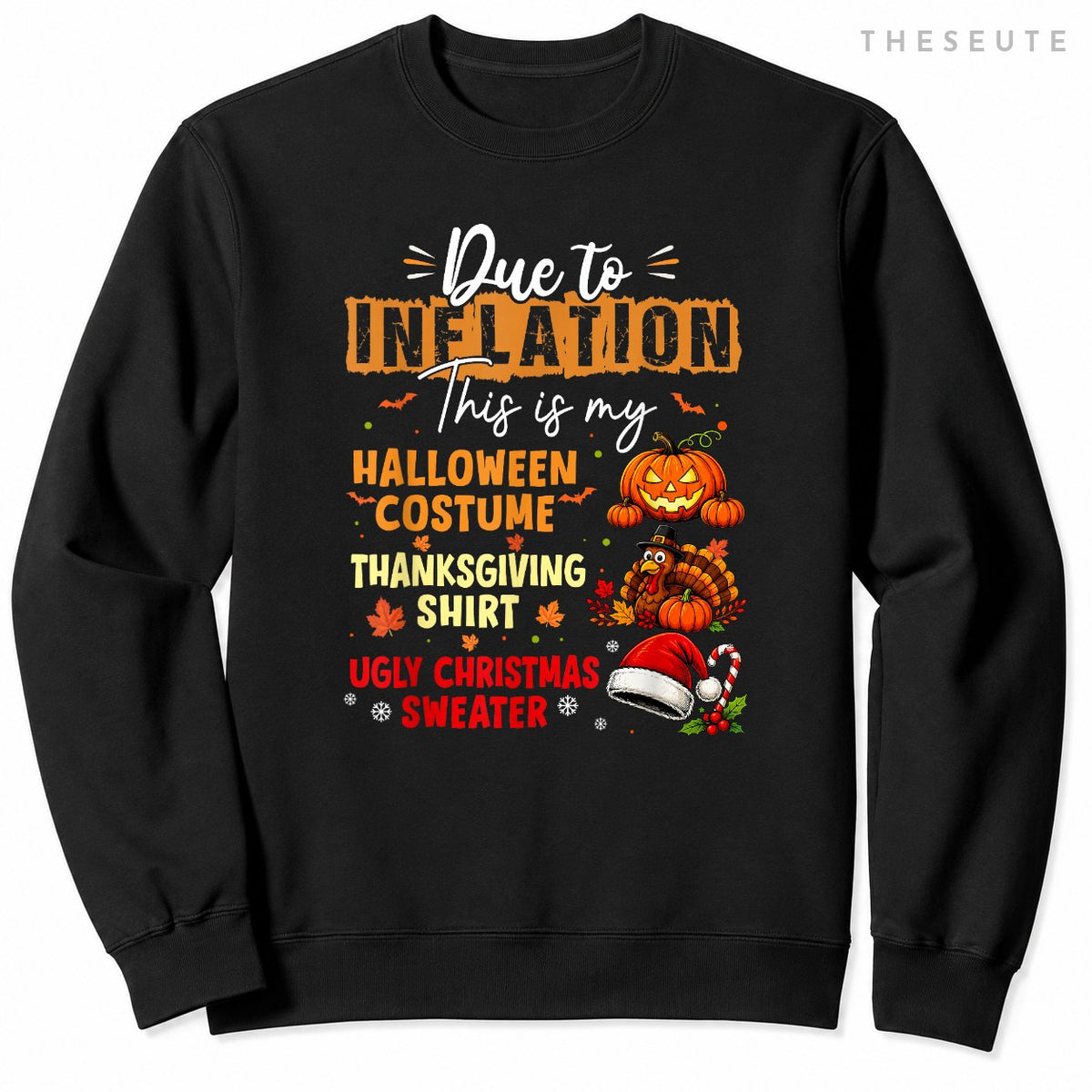 This is My Funny Halloween Thanksgiving Christmas Costume Sweatshirt