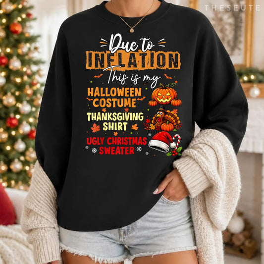 This is My Funny Halloween Thanksgiving Christmas Costume Sweatshirt