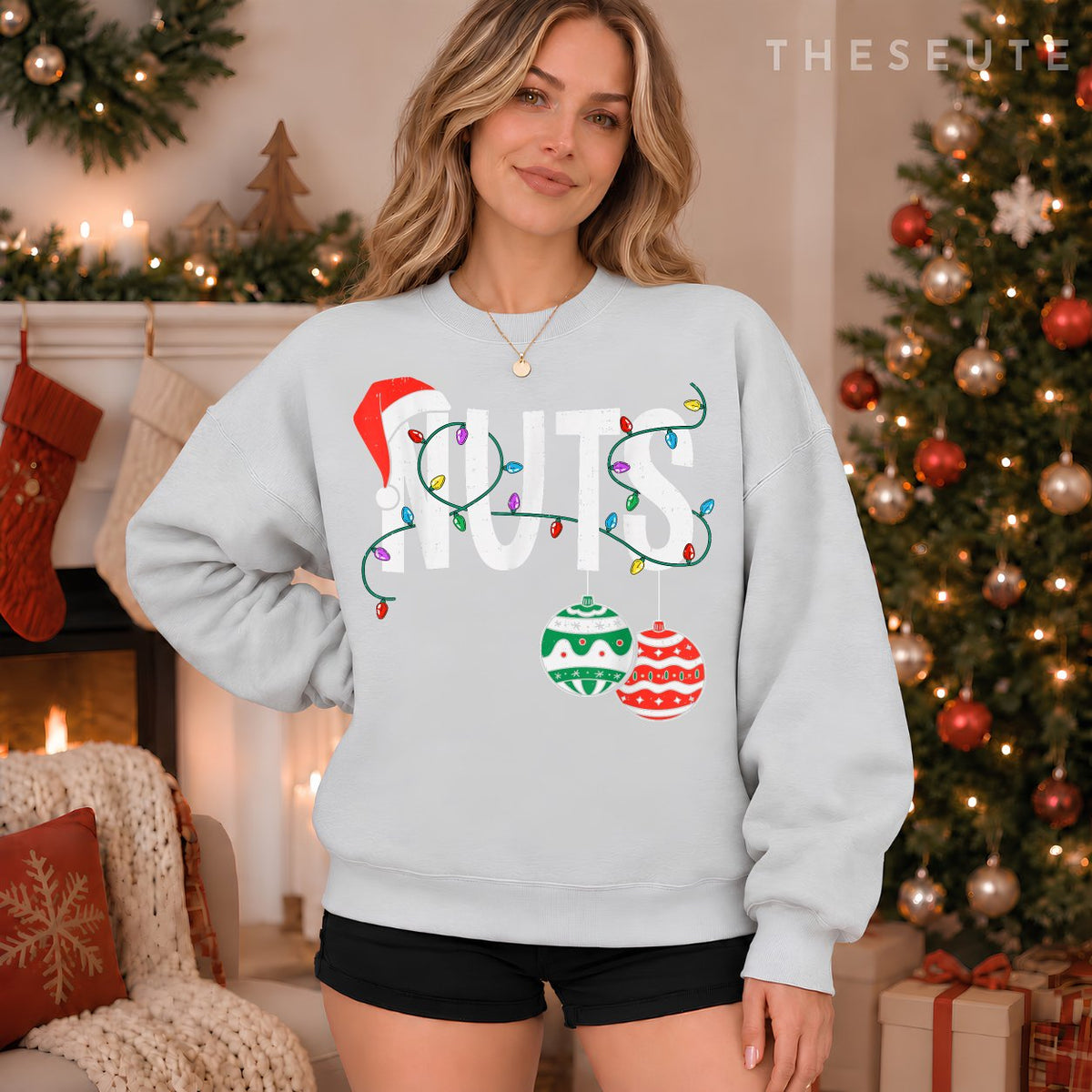 Chest Nuts Christmas Funny Matching Couple Chestnuts Xmas Sweatshirt