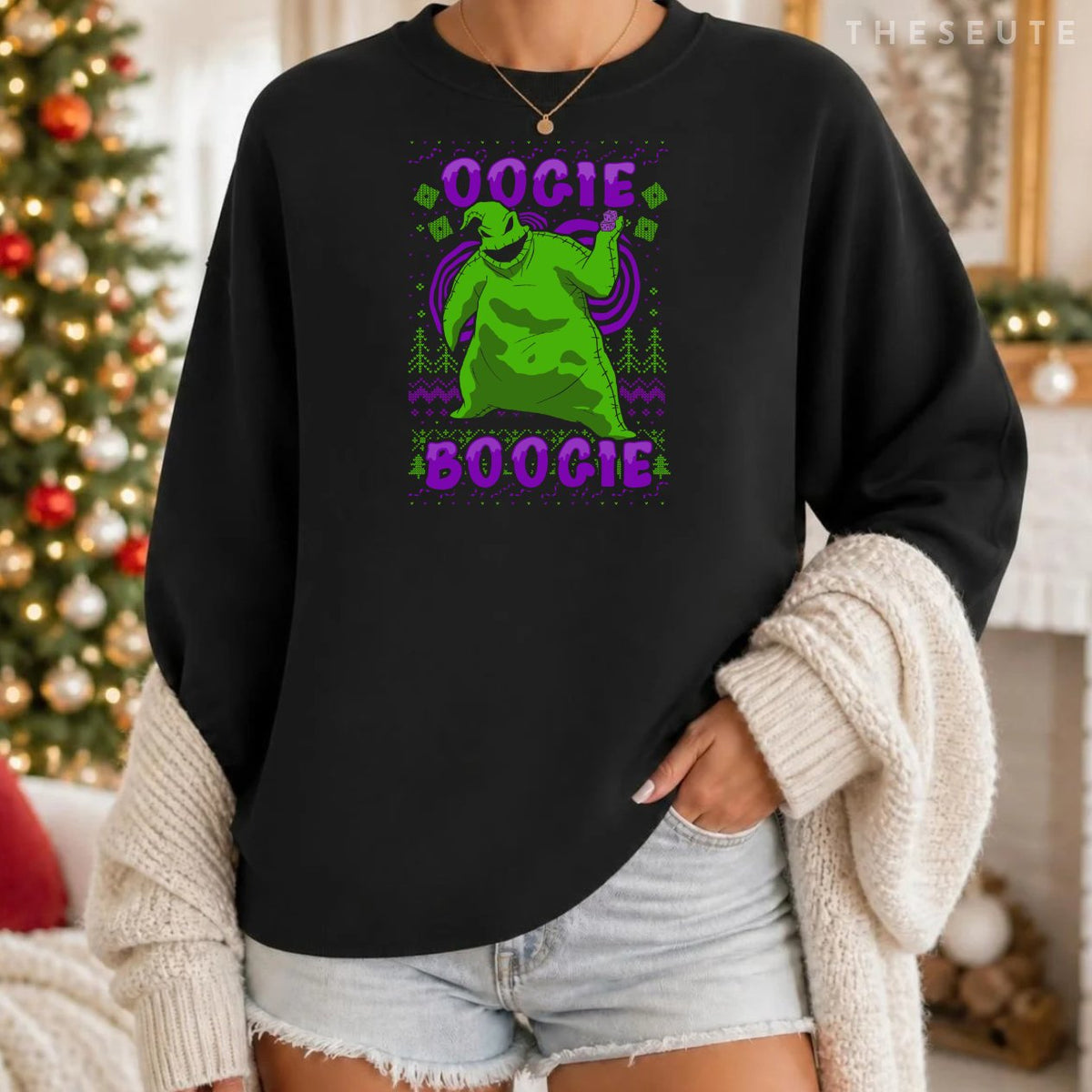 Disney Nightmare Before Christmas Oogie Boogie Ugly Sweatshirt