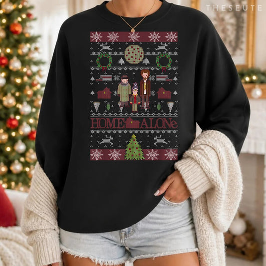Home Alone Christmas The Wet Bandits Ugly Sweatshirt