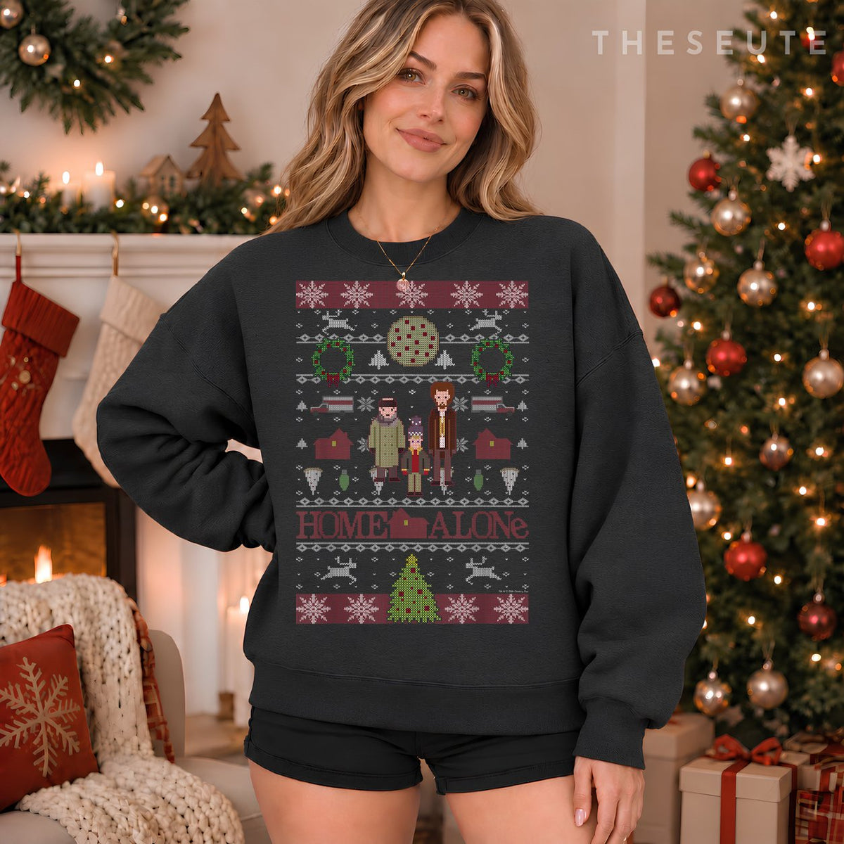Home Alone Christmas The Wet Bandits Ugly Sweatshirt
