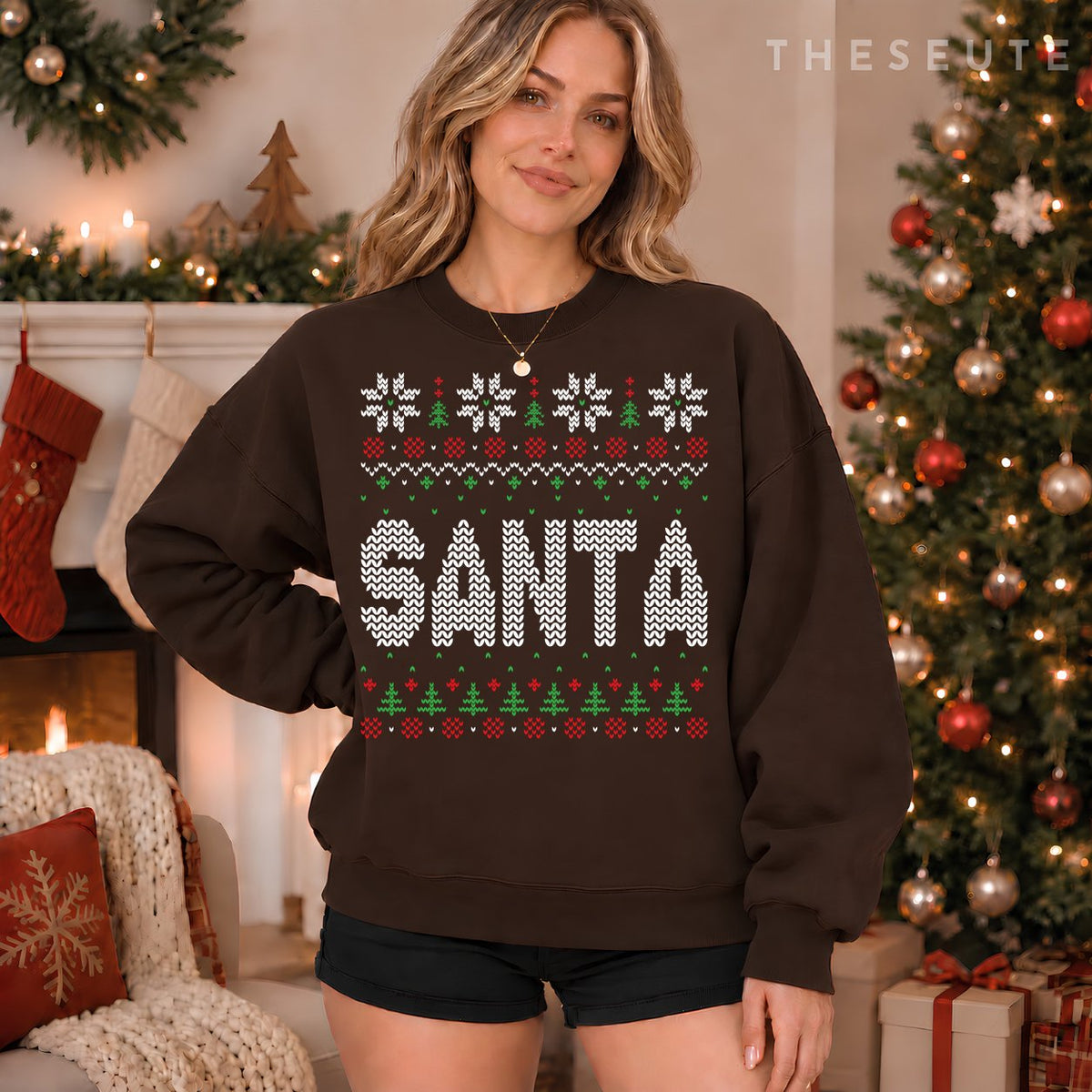 I'm So Good Santa Came Twice Santa Matching Couple Christmas Sweatshirt