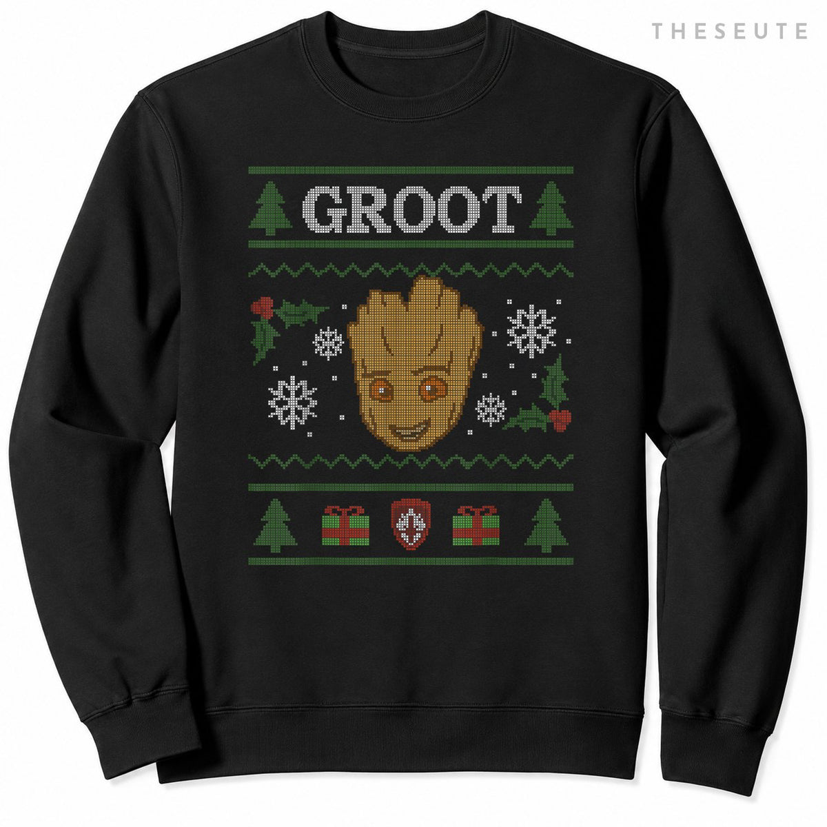 Marvel Groot Guardians of the Galaxy Ugly Christmas Sweatshirt