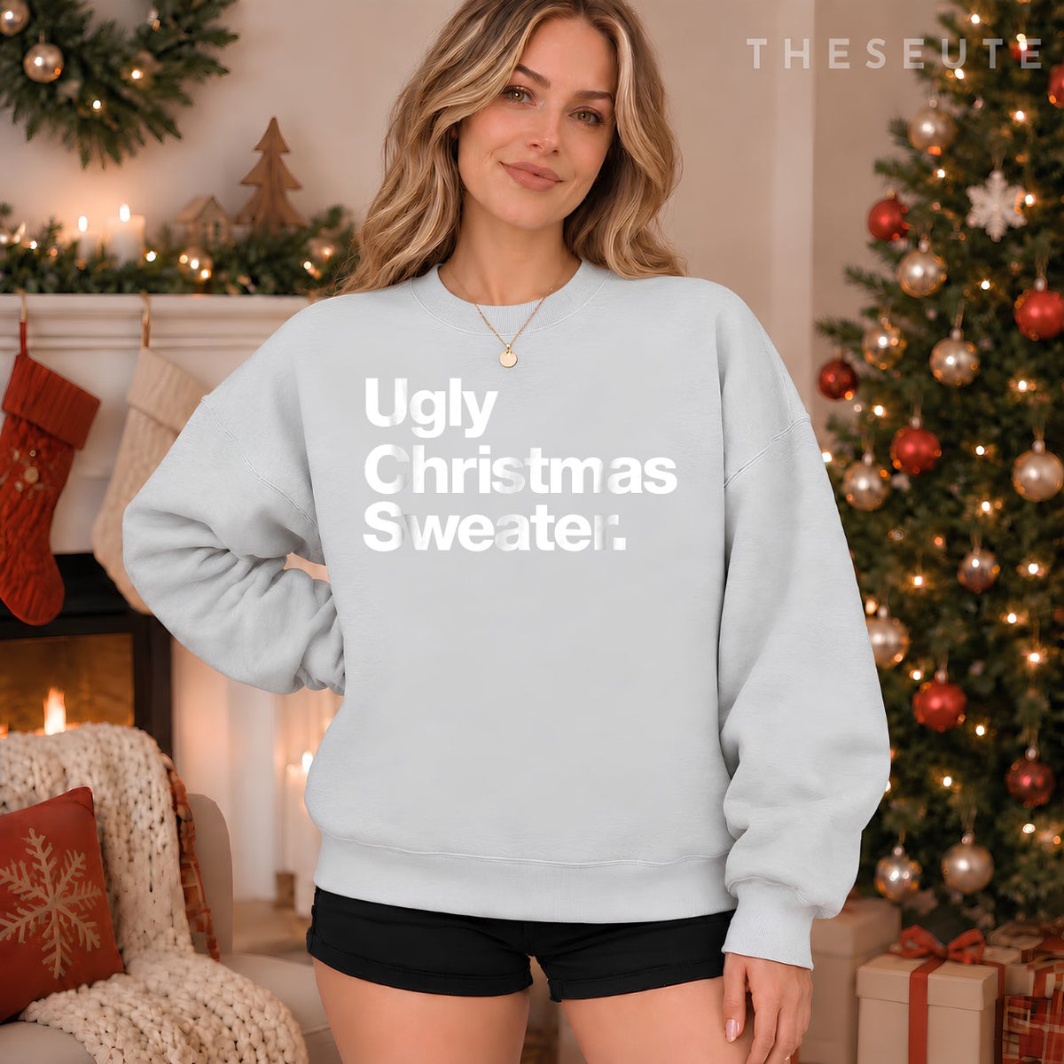 Ugly Christmas Sweatshirt | Sweatshirt that says Ugly Sweatshirt