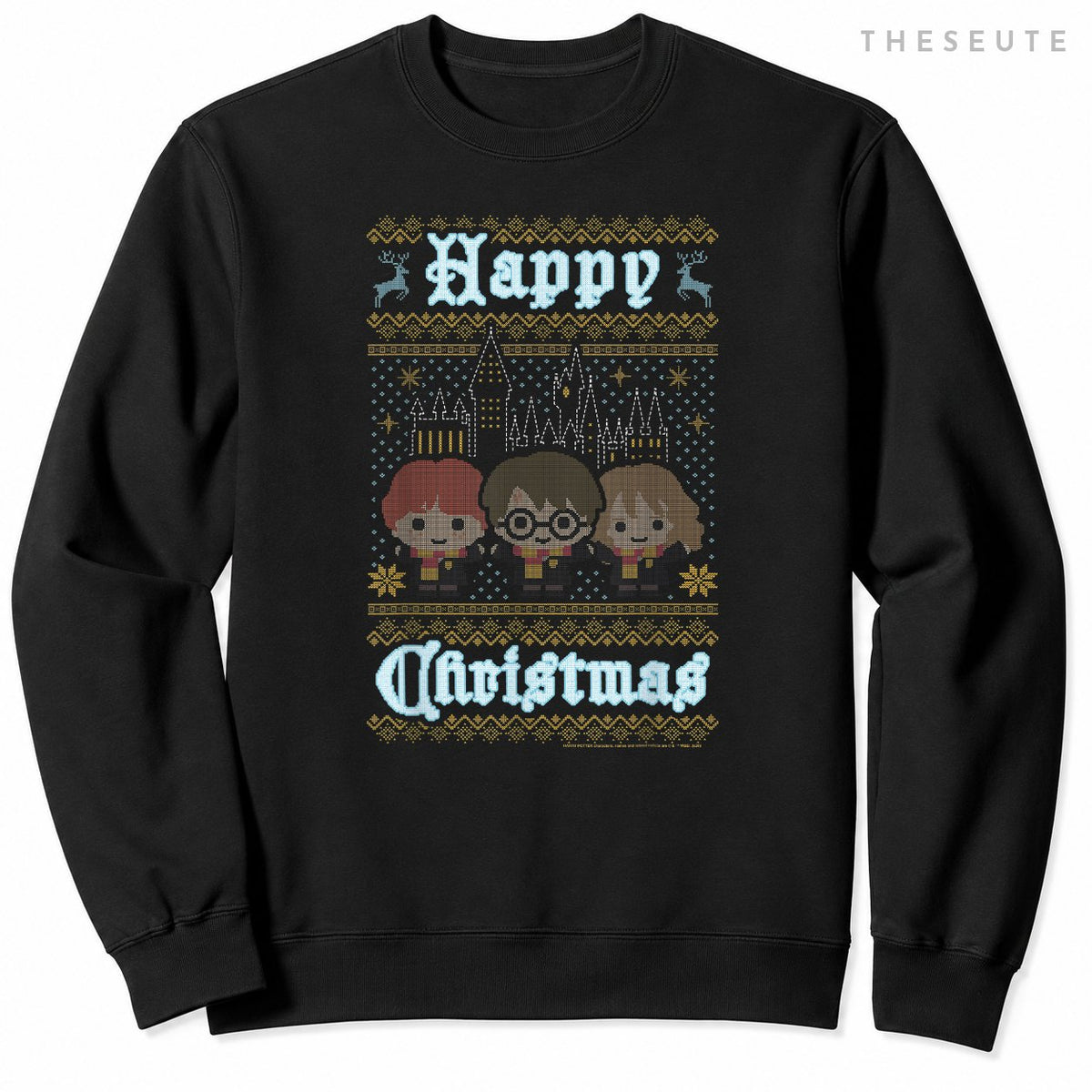 Harry Potter Happy Christmas Chibi Ugly Sweatshirt