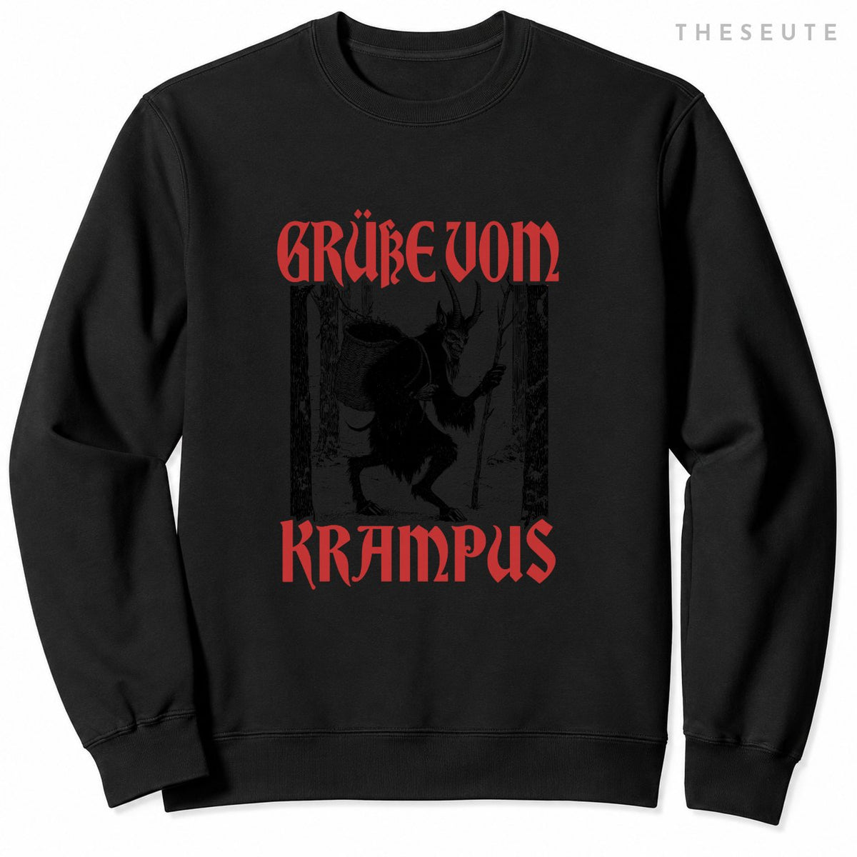 Kramperl Christmas Demon Ugly Christmas Grüsse Vom Krampus Sweatshirt