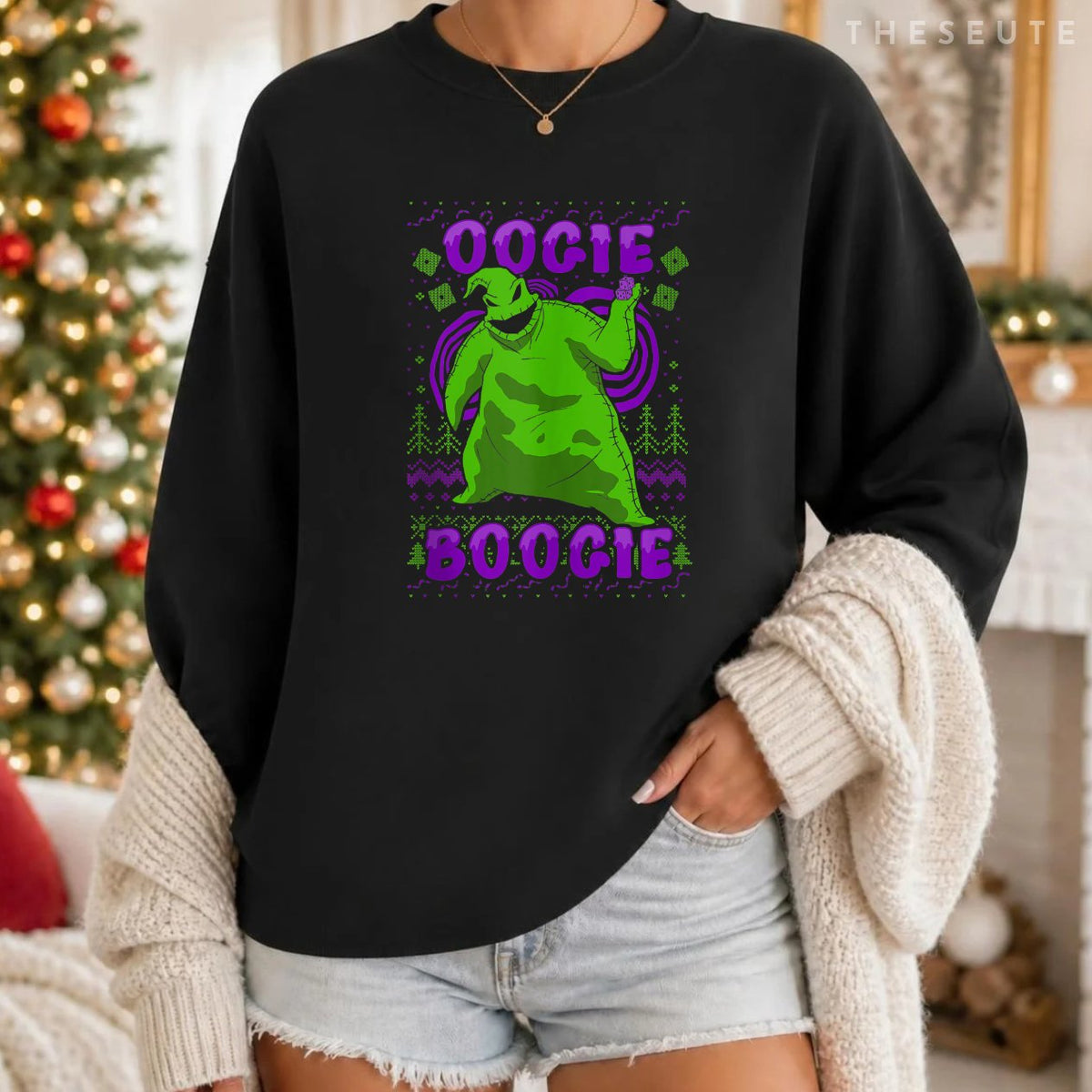 Disney Nightmare Before Christmas Oogie Boogie Ugly Sweatshirt