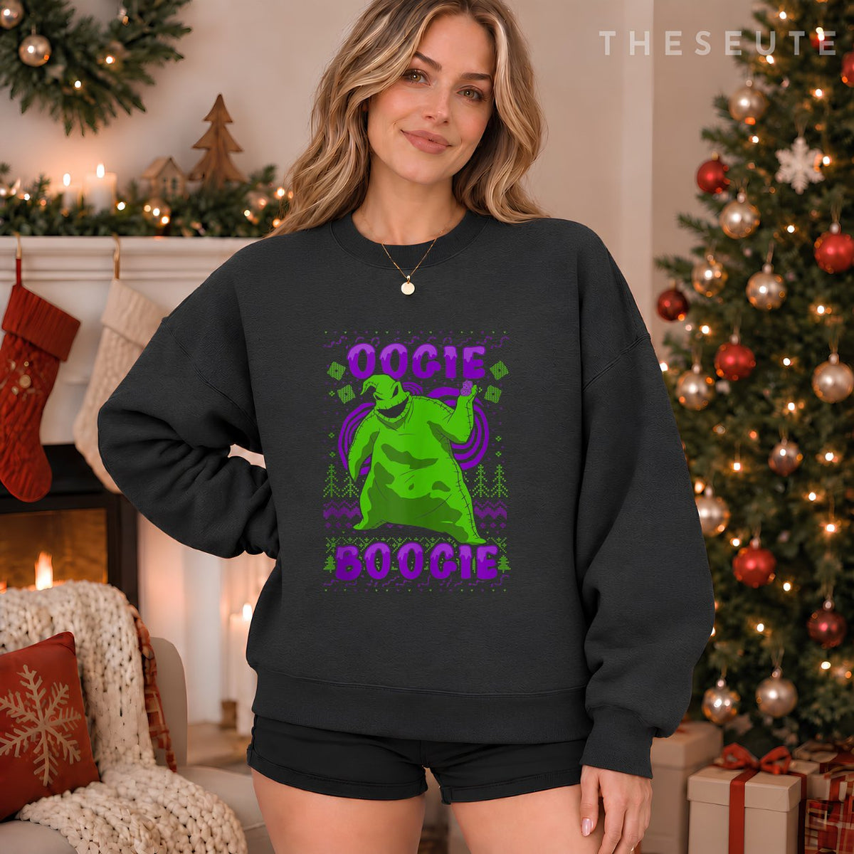 Disney Nightmare Before Christmas Oogie Boogie Ugly Sweatshirt