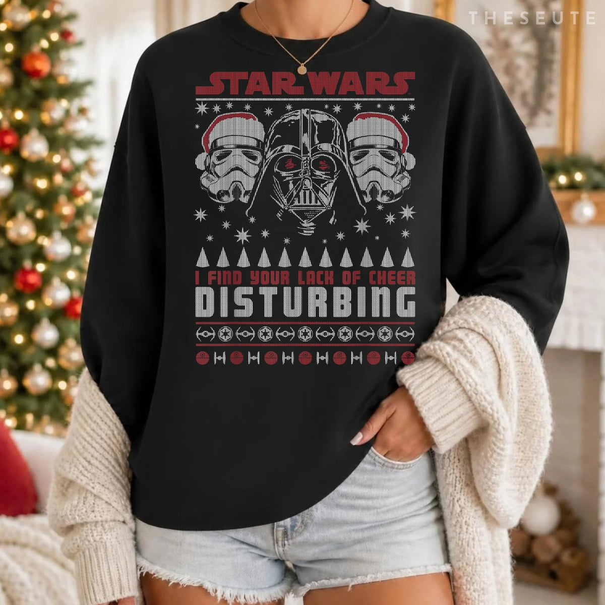 Star Wars Darth Vader Lack Of Cheer Ugly Christmas Sweatshirt