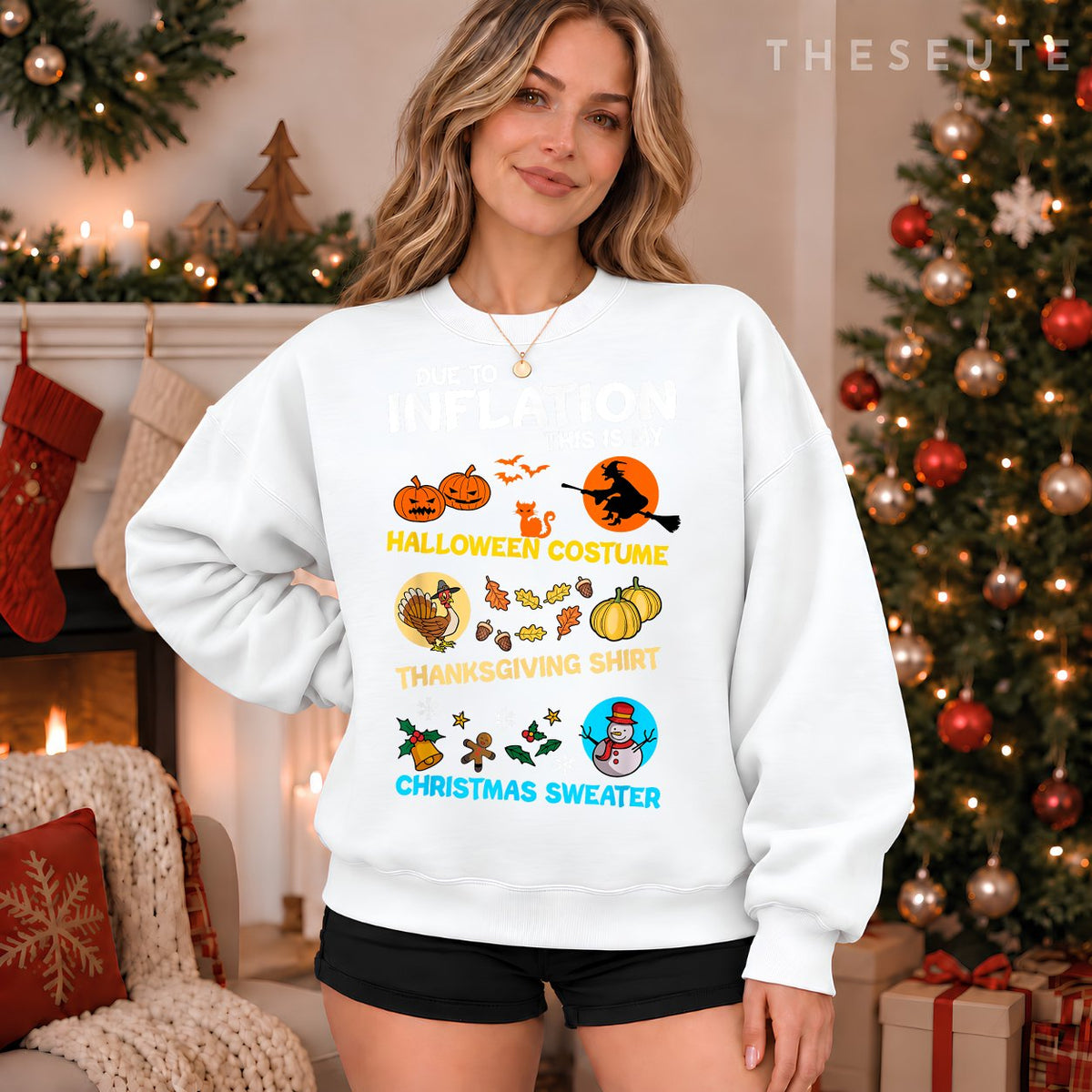 My Spooky Halloween, Thanksgiving, Ugly Christmas Costume Sweatshirt