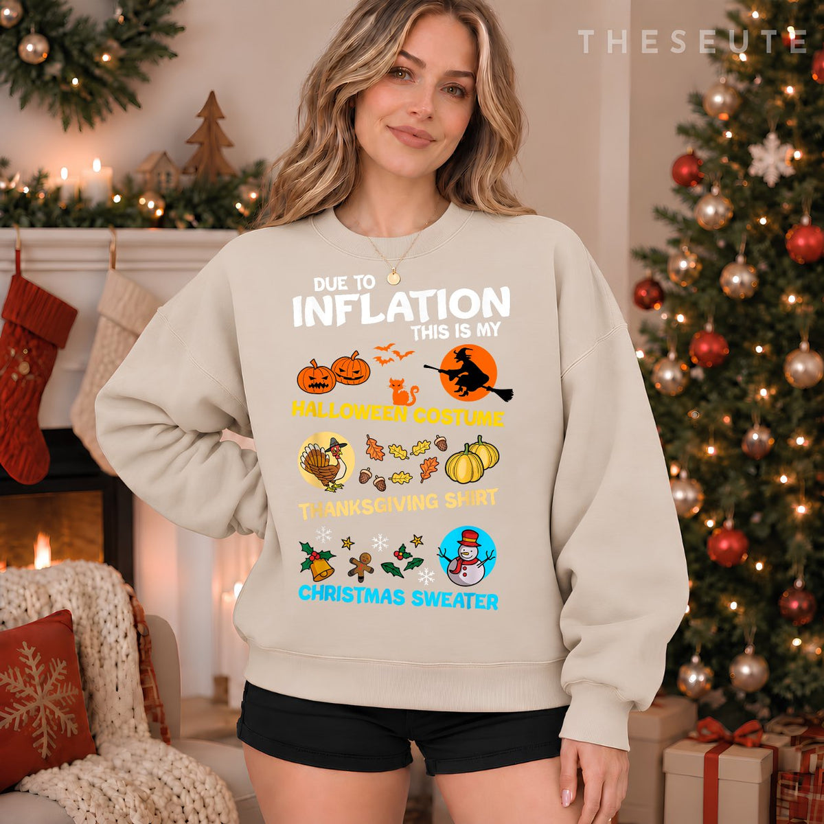 My Spooky Halloween, Thanksgiving, Ugly Christmas Costume Sweatshirt