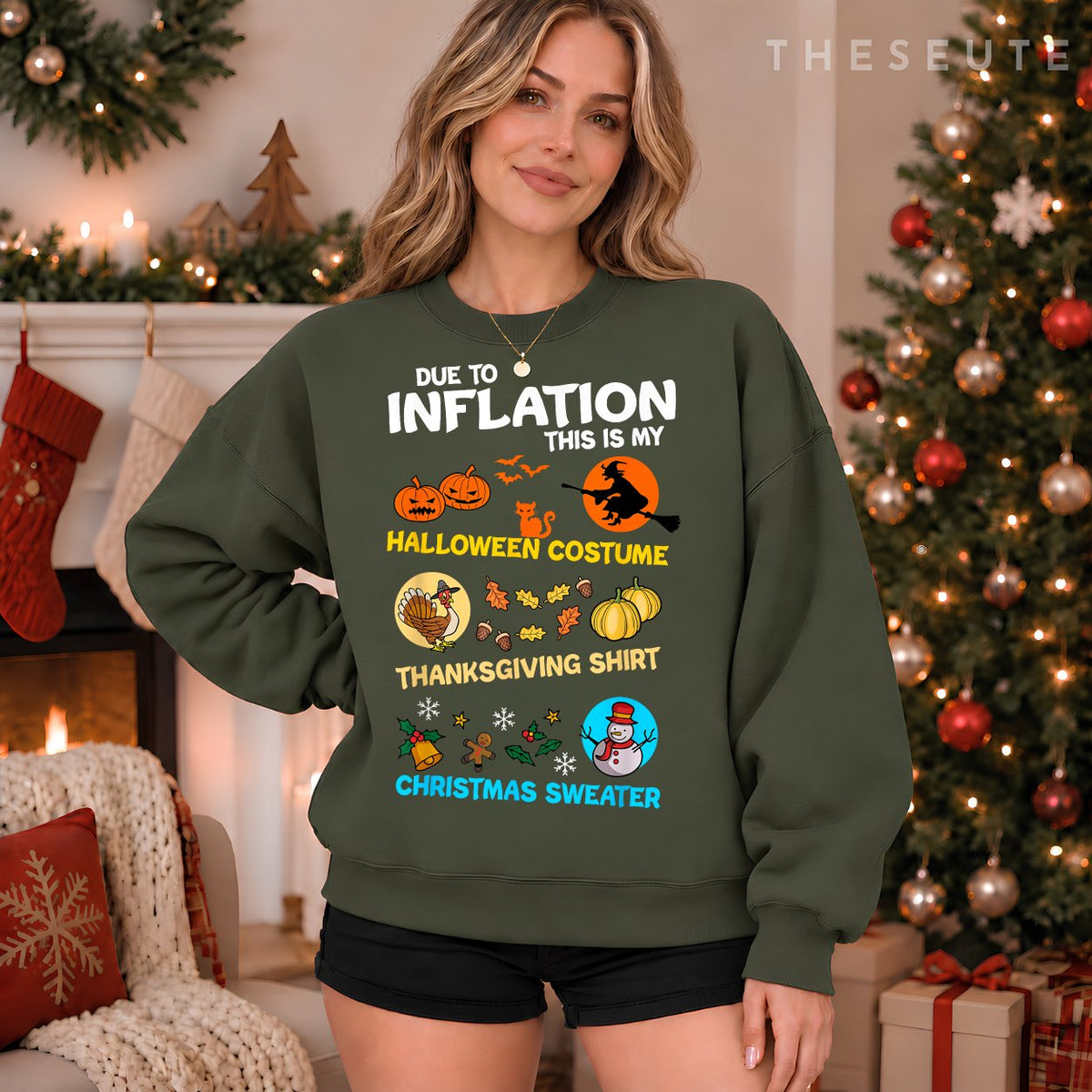 My Spooky Halloween, Thanksgiving, Ugly Christmas Costume Sweatshirt