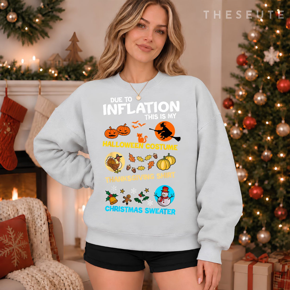 My Spooky Halloween, Thanksgiving, Ugly Christmas Costume Sweatshirt