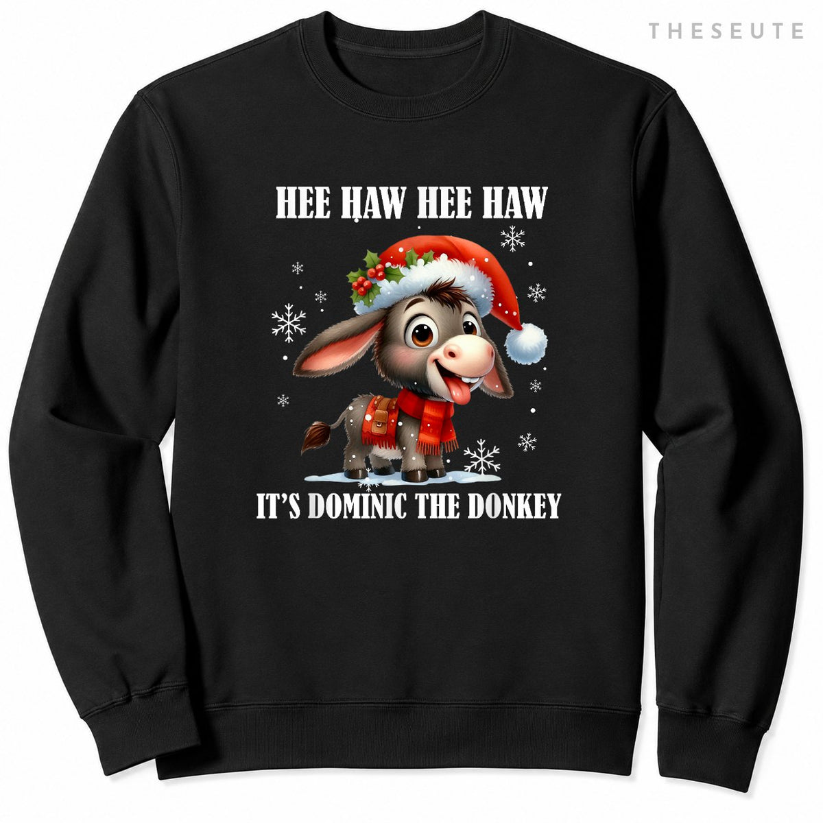 Funny Christmas Italian Christmas Donkey Dominic The Donkey Sweatshirt