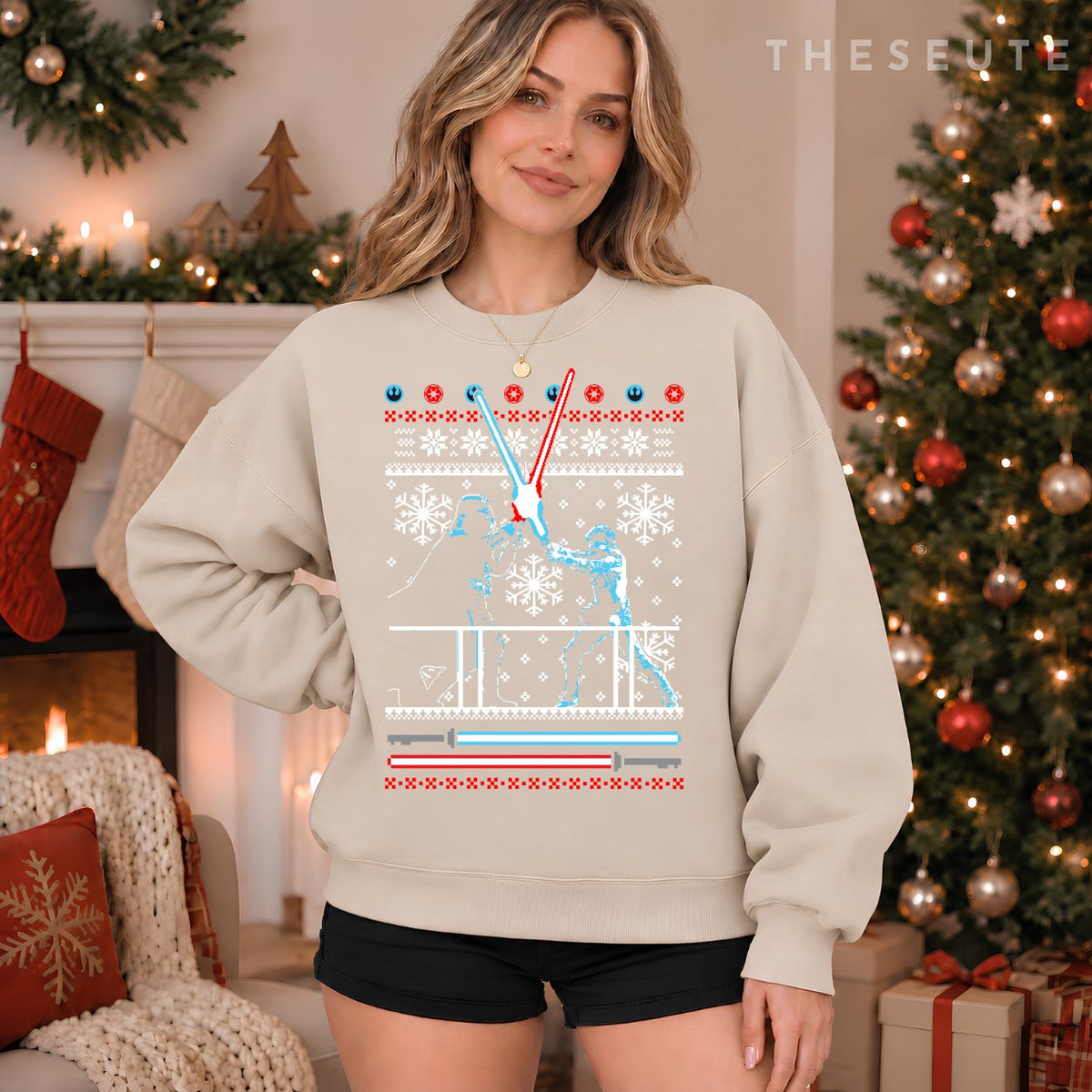 Star Wars Vader Luke Duel Ugly Christmas Sweatshirt
