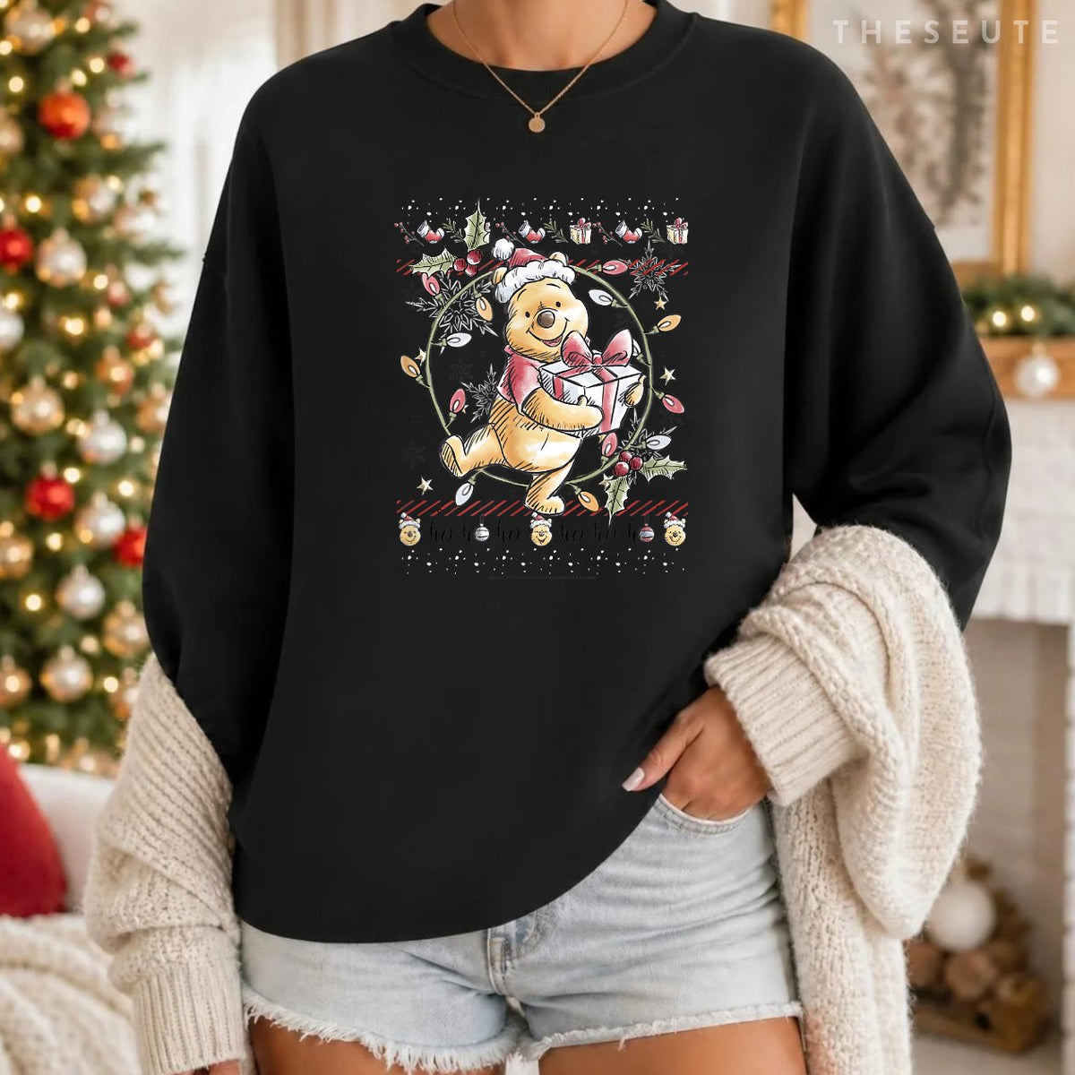 Disney Christmas Winnie The Pooh Ugly Sweatshirt