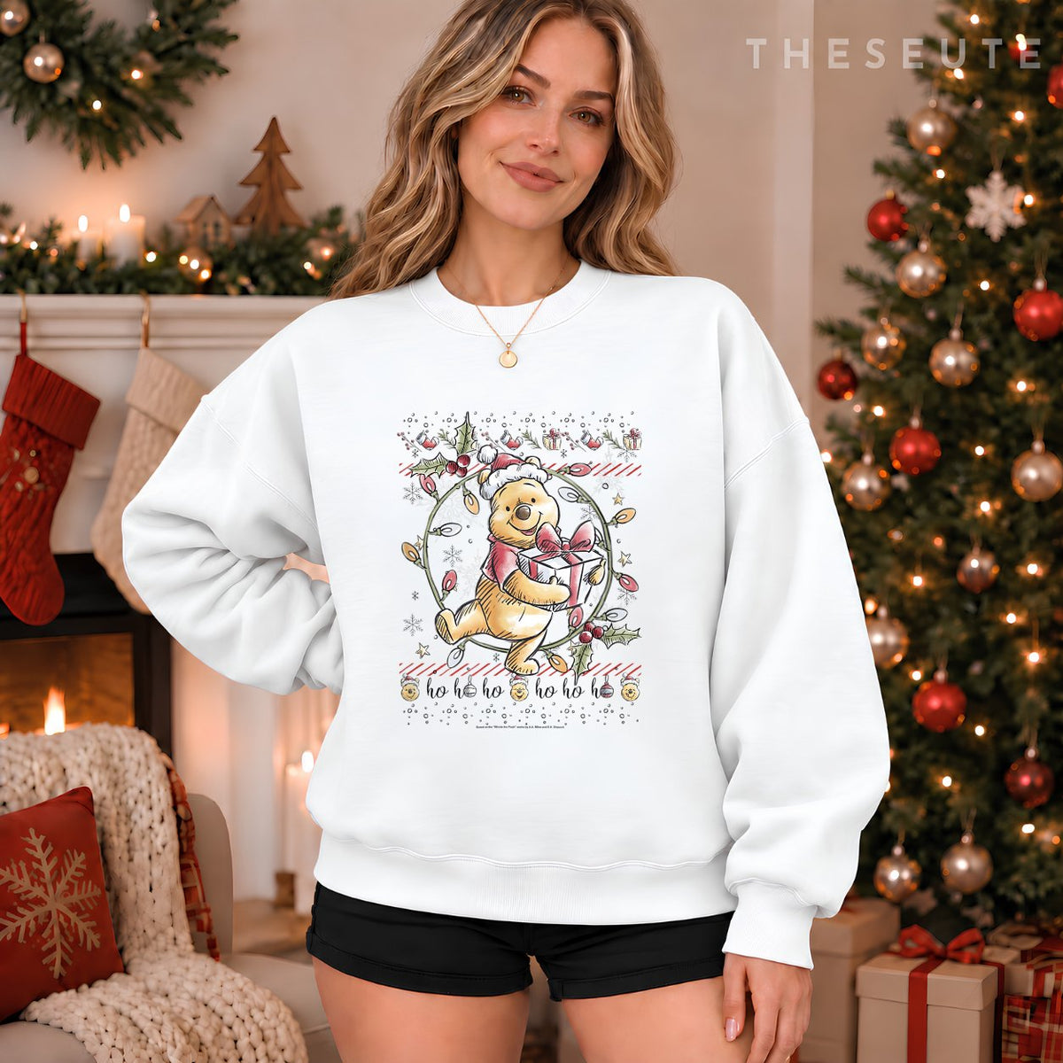 Disney Christmas Winnie The Pooh Ugly Sweatshirt