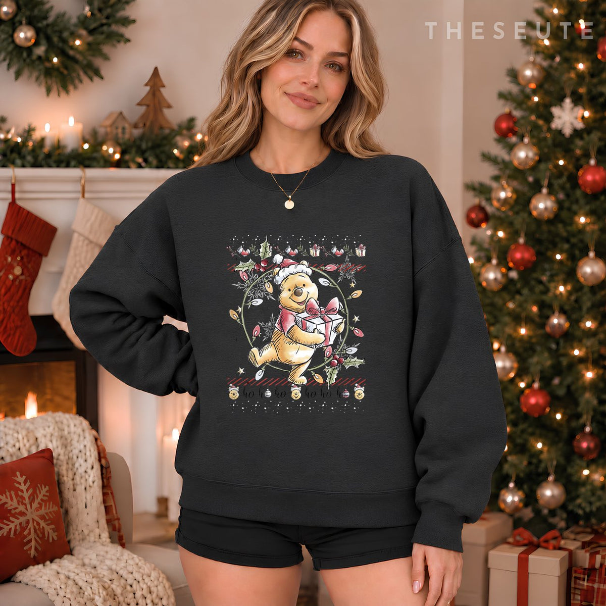 Disney Christmas Winnie The Pooh Ugly Sweatshirt