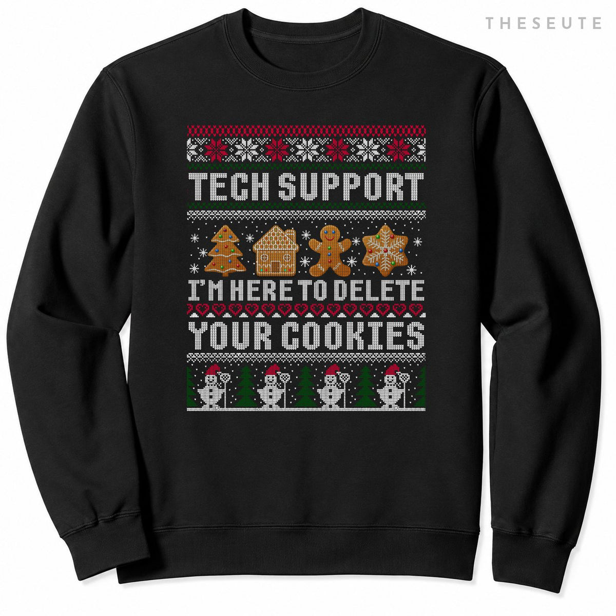 Funny Christmas Tech Support Sweatshirt Computer Programmer Gift Sweatshirt