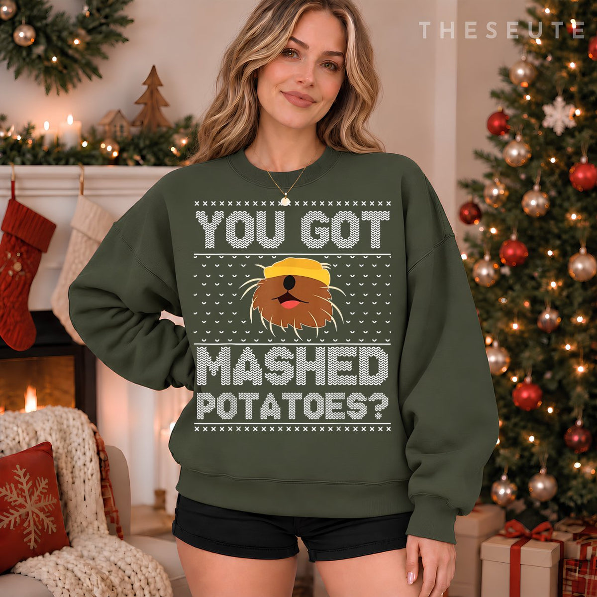 You Got Mashed Potatoes Ugly Christmas Sweatshirt