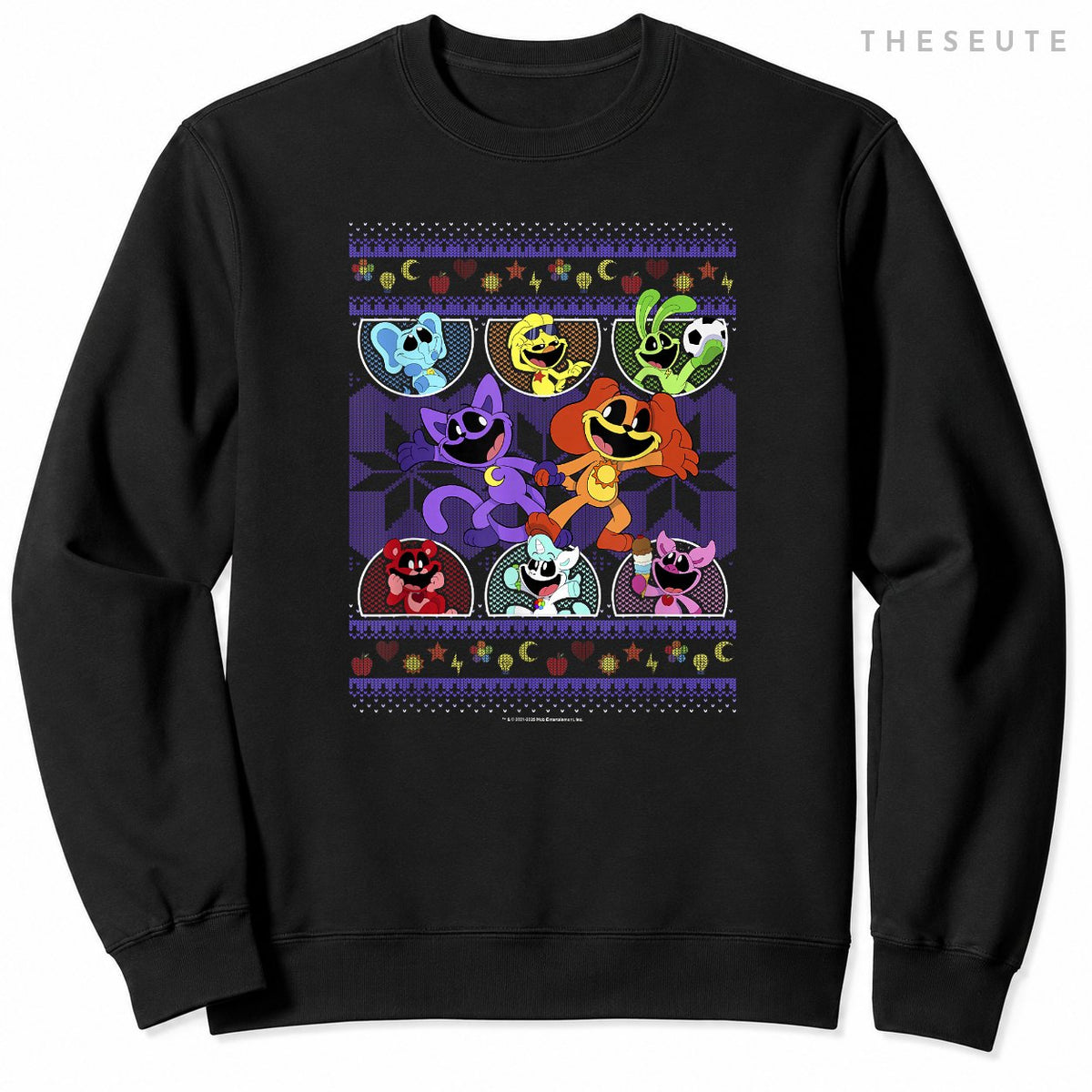Poppy Playtime Christmas Smiling Critters Ugly Sweatshirt