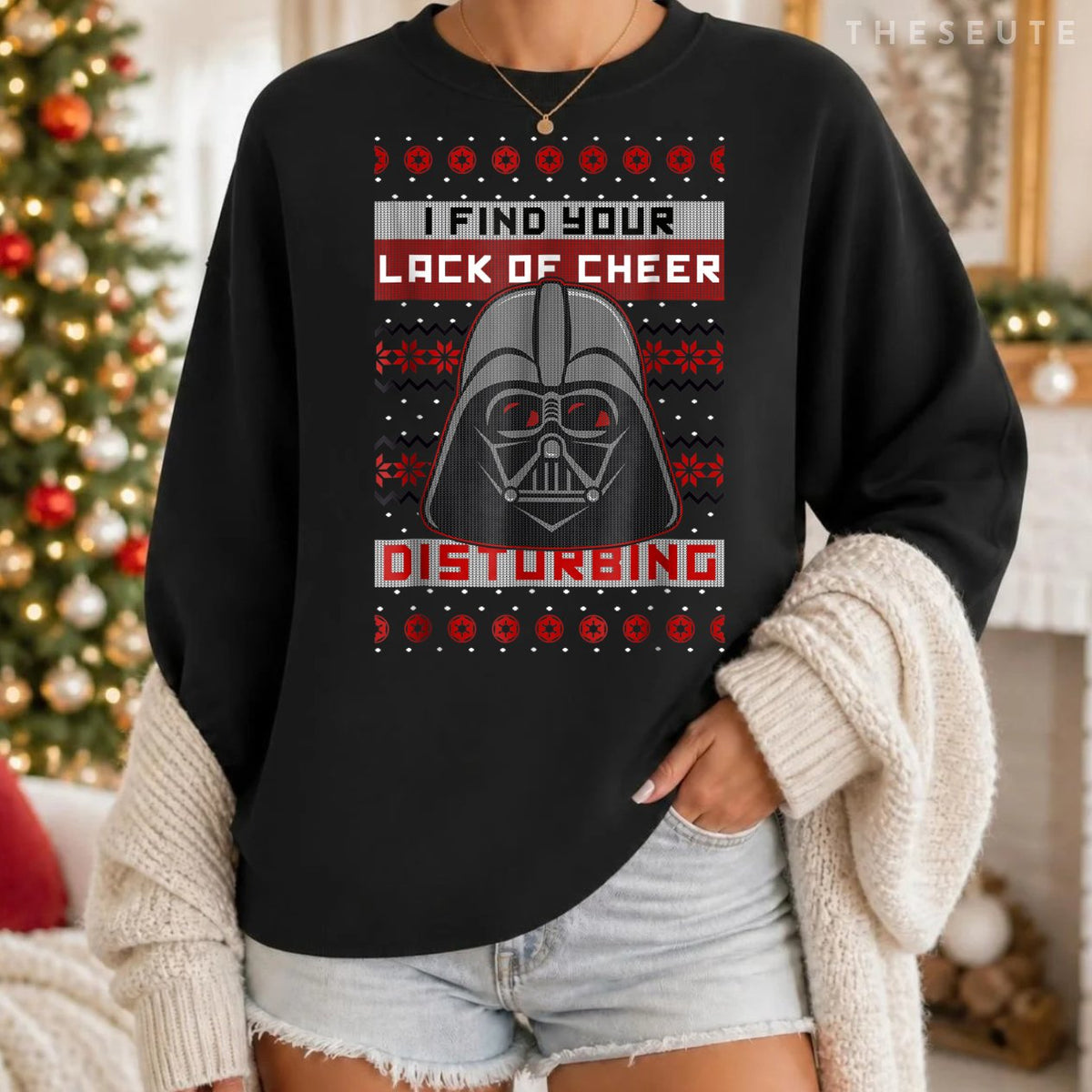 Star Wars Vader Lack Of Cheer Ugly Christmas Sweatshirt