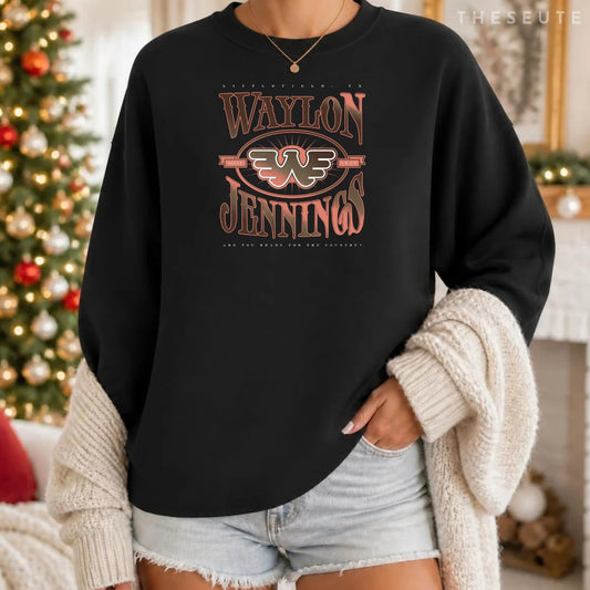 Waylon Jennings - Official Merchandise - Waylon Sweatshirt