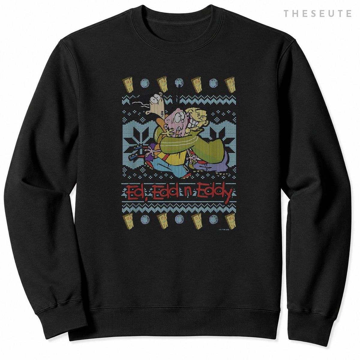 Ed, Edd, and Eddy Christmas Friends Ugly Sweatshirt
