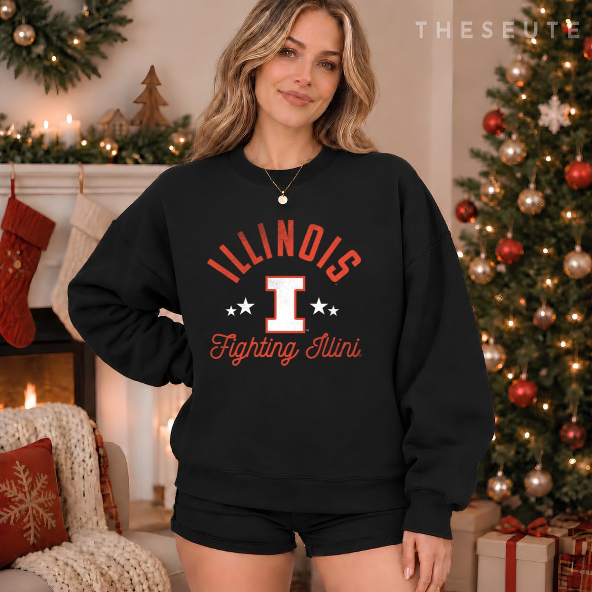 University of Illinois Fighting Illini Logo Sweatshirt